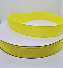 Лента репсовая 2,5см. Цена за 1 метра. Колір жовтий.