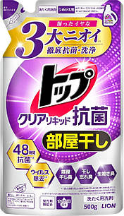 Lion Top Clear Liquid Antibacterial антибактеріальний рідкий засіб для прання, поповнення 500 г