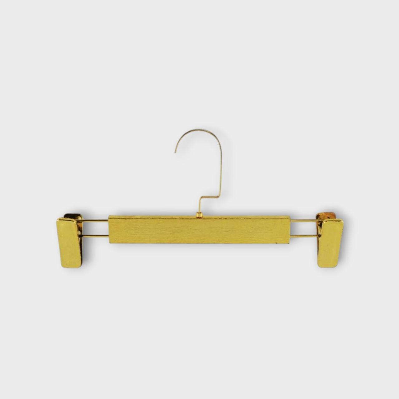 Плічки з прищіпками 31 см вішалки золоті тремпеля для штанів і спідниць уп.5 шт, фото 1