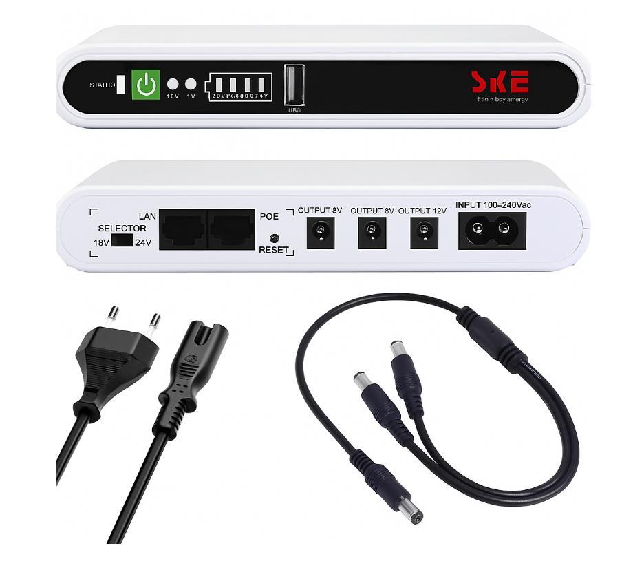 Джерело безперебійного живлення UPS для роутерів/коммутаторів/PON/POE-431P, 5/7.5/9/12V Безперебійник UpS для Wi-Fi, фото 1