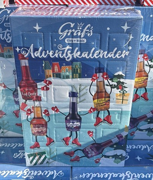 Адвент- Календар 24 пляшечки з лікерами (12 видів лікеру) Craf's  2350 грам