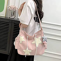 Сумка через Плече у корейському стилі вельветова