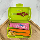 Дорожній набір для догляду за порожниною рота Curaprox BE YOU (салатовий, швейцарська якість)