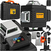 Heckermann 4DJ лазерний нівелір із кутом огляду 360° і РК-дисплеєм