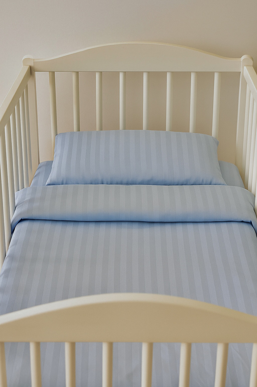 Комплект постільної білизни для новонародженого в дитяче ліжечко з бавовни, фото 1