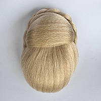 Накладна гулька для танців.Теплий блонд