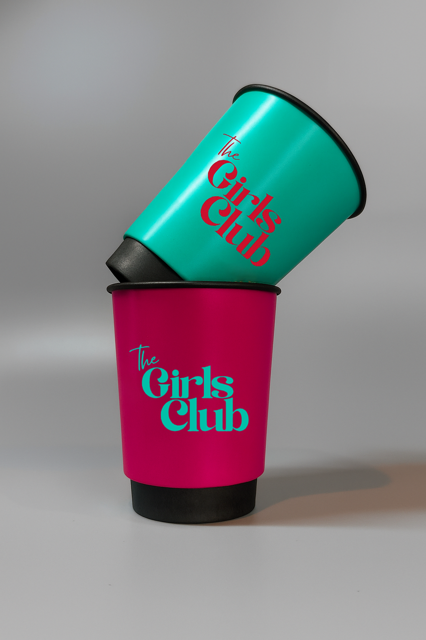 2500 шт. Стакани з логотипом, чорні двошарові, 250 мл., фото 1