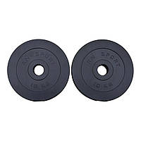 Комплект дисків для штанги RN-Sport 10 кг × 2 шт (Ø 51 мм)