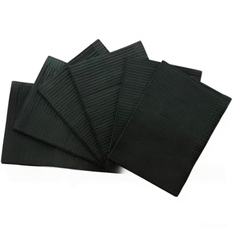 Серветка стоматологічна двошарова чорна 50 шт., фото 1