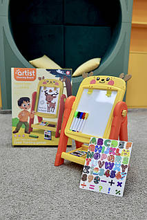 Мольберт пластиковий двосторонній 050 висота 51 см, orange