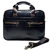Чоловічий портфель Lorian з відділенням для ноутбука з натуральної шкіри колір темна кава LR 252019-darkcoffee, фото 7