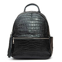 Сумка Женская Рюкзак кожа  95518-9 black.Купити жіночі сумки гуртом і в роздріб із натуральної шкіри в Україні