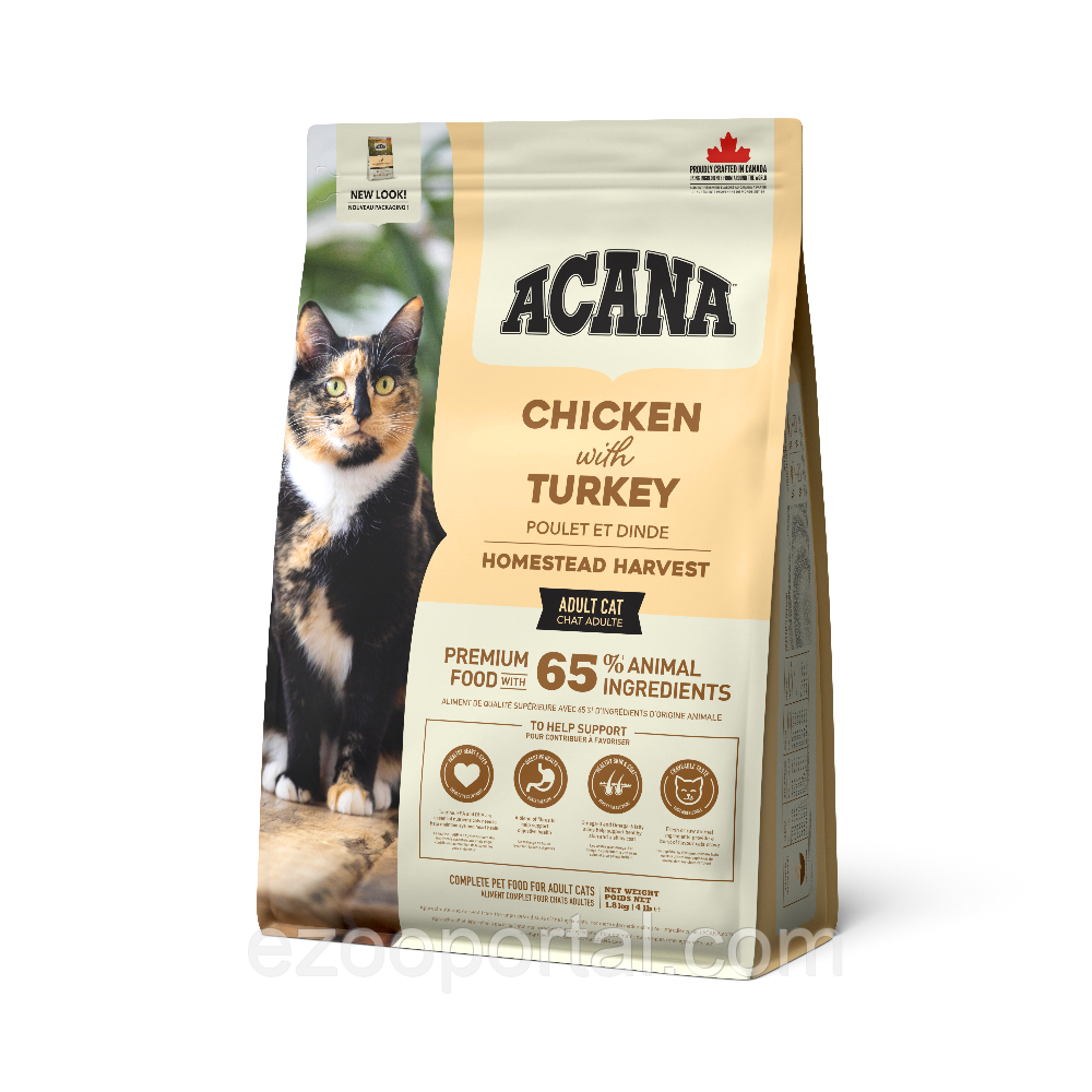 Сухий корм Acana Homestead Harvest для котів з куркою 1,8кг, фото 1