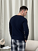 Лонгслів чоловічий HH, синій, фото 5