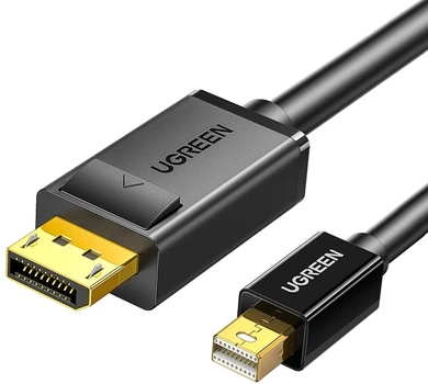 Конвертер Ugreen Mini DisplayPort to DisplayPort Cable 1.5 м Black (MD105), фото 1