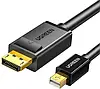 Конвертер Ugreen Mini DisplayPort to DisplayPort Cable 1.5 м Black (MD105), фото 2