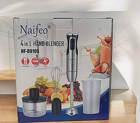 Заглибний (Ручний) Блендер Naifeo 4-в-1 NF-8010S, 500W, з неіржавкої сталі