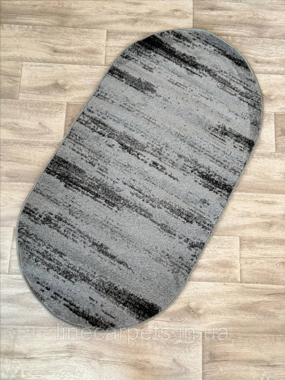 Сучасний овальний килим у сірому кольорі Camino 02576A L. GREY, фото 1