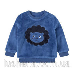 Флісовий / махровий / джемпер світшот Lupilu на хлопчика / Лев / 62-68 / 2-6 міс., фото 1