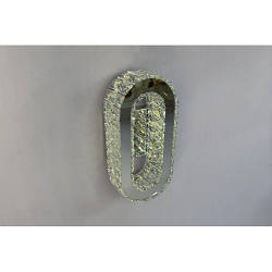 Настінний світильник  срібний, кришталь 30см 40ват