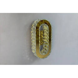 Настінний світильник  з кристалами, золото 30см 40ват