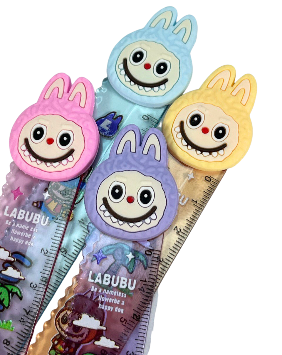 Лінійка пластикова LM 15см №75586-8 (75588) "Labubu", фото 1