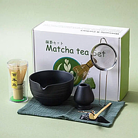 Набір посуди для матча Kuro Kaze Set Katakuchi