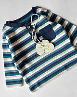 Кофта поло, лонгслів, реглан Lupilu на хлопчика / смужки / 62-68 / 2-6 міс.