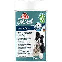 Пивні дріжджі 8in1 Excel «Brewers Yeast» 140 таблеток (для шкіри та шерсті)