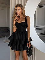 Жіноча вечірня корсетна сяюча сукня з пишною спідницею