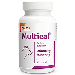 ВІТАМІННО-МІНЕРАЛЬНА ДОБАВКА ДЛЯ СОБАК MULTICAL Дольфос,  Dolvit,  90 табл