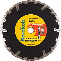 Диск алмазний NovoTools Profi 230x22,23 мм, Глибокий різ