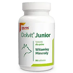 Dolfos (Дольфос) DolVit Junior вітамінно-мінеральна добавка для цуценят - 90 табл