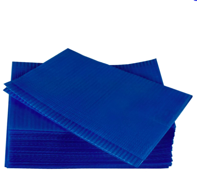 Серветка стоматологічна двошарова темно-синя 50 шт., фото 1