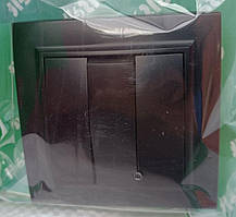 Вимикач 3-й вбудований Milana GISelt, чорний G-B9003