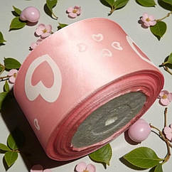 Атласна стрічка з малюнком 5 см (23 м) оптом