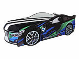 Ліжко-машинка BMW Green 80*180 Спейс SPACE 03 з механізмом, фото 3