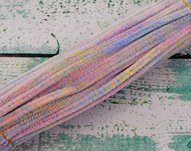 Синельний дріт колір рожево бузковий меланж