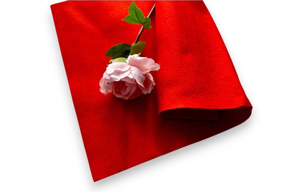 Фетр американський м’який 1,5 мм 22*30см 0924 Cherry Tomato (Помідор черрі), фото 1