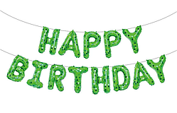 Фольговані букви | гірлянда "HAPPY BIRTHDAY", піксель