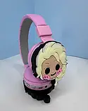 Навушники Headset дитячі бездротові Ельза Холодне серце з Bluetooth і мікрофоном для дівчинки, регульований розмір, рожеві, фото 4