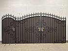 Ворота ковані з профнастилом і хвірткою Код: А-01231, фото 2