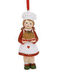 Ялинкова прикраса Дівчинка кондитер 12 см