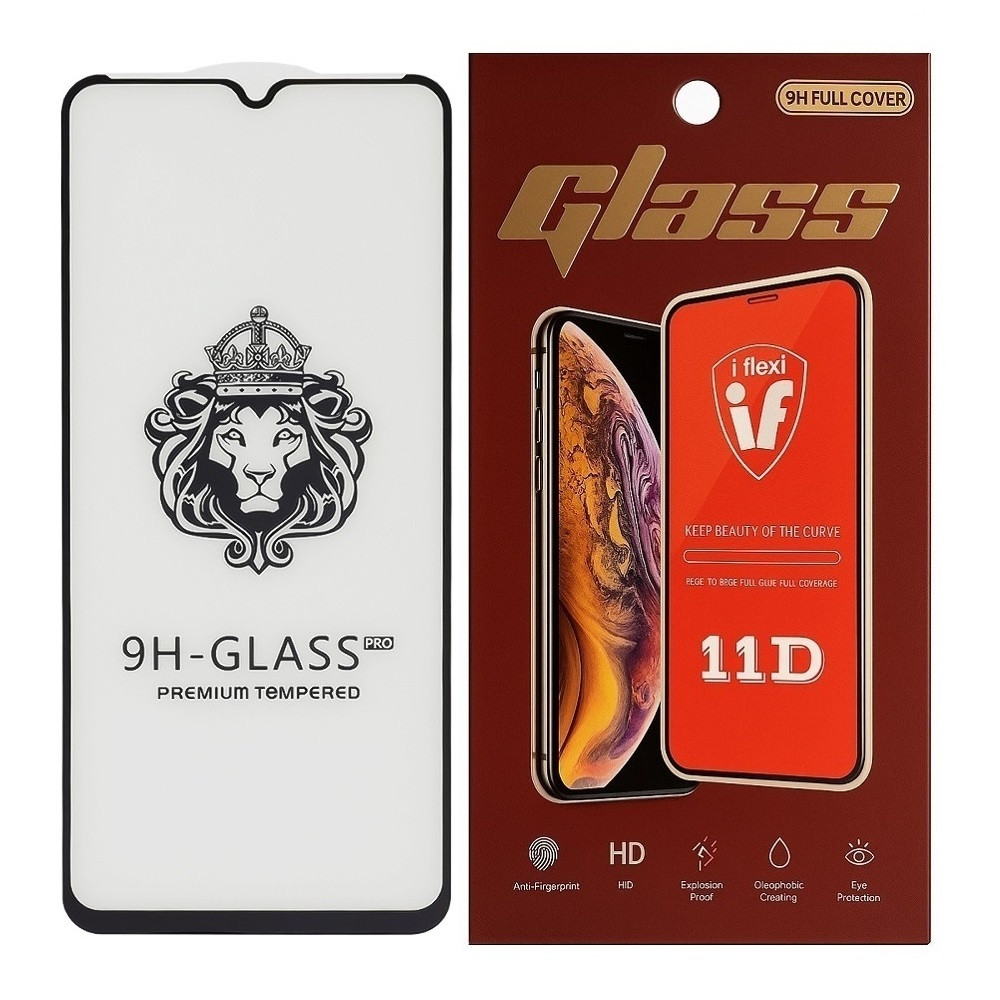 Захисне скло Lion для Xiaomi Redmi A3X з чорною рамкою