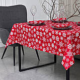 Скатертина новорічна водовідштовхувальна, високої якості (Туреччина)(Під замовлення або стандартний розмір), фото 2
