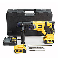 Бесщеточный профессиональный перфоратор строительный аккумуляторный трехрежимный DeWalt DCH133NT (48V, 6AH)