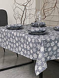 Скатертина новорічна водовідштовхувальна, високої якості (Туреччина)(Під замовлення або стандартний розмір), фото 5