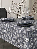 Скатертина новорічна водовідштовхувальна, високої якості (Туреччина)(Під замовлення або стандартний розмір), фото 6