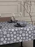 Скатертина новорічна водовідштовхувальна, високої якості (Туреччина)(Під замовлення або стандартний розмір), фото 3
