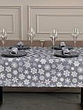 Скатертина новорічна водовідштовхувальна, високої якості (Туреччина)(Під замовлення або стандартний розмір), фото 7